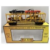 MTH RailKing O gauge Chessie Auto Carrier Flat