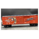 MTH Clark Bar box car featuring vibrant orange
