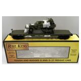 MTH RailKing O Gauge U.S. Army Flat Car with (1)