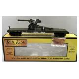 MTH RailKing O Gauge U.S. Army Flat Car w/ 105mm
