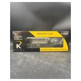 Green BNSF Railway flat car model train carriage