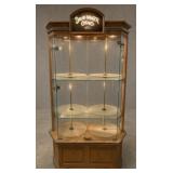 David Winter Cottages Illuminated Oak Display