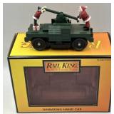 MTH RailKing O/027 Gauge Operating Santa Hand Car