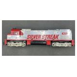 HO Scale Silver Streak Diesel Locomotive No. 4301