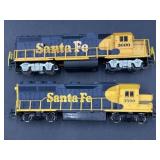 (2) HO Scale Santa Fe Diesel Locomotive