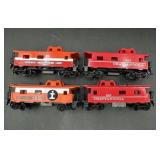 (4) HO Scale Caboose Collection ï¿½ Chattanooga,