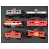 (6) HO Scale Caboose & Tank Car Collection