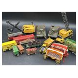 Vintage Toy Train & Accessory Assortment