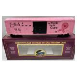 M.T.H. O-Scale 50' box car 'On Track For A Cure'