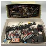 Loose wiring, relays, and various connectors for