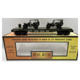 MTH RailKing O Gauge U.S. Army Flat Car 30-76806