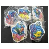 (5) The Little Mermaid Sash Collection Sealed