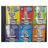 (6) Cat In The Hat silver plated ornaments - 2003