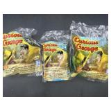 (3) Curious George Sealed Kids Meal Toys