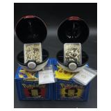 (2) 1999 Burger King promotional 23K gold-plated