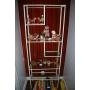 Metal and Glass Etagere Shelf