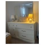Dresser with Mirror and Chest of Drawers