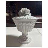 Italian Porcelain Covered Compote