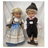 Pair of Engel Buppe Dolls w/Stands