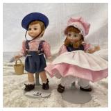 Pair of Madame Alexander Jack & Jill Dolls