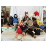 Box of Stuffed Animals & Miscellaneous
