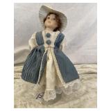 Bisque Doll w/Stand
