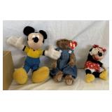 Disney Mickey & Minnie, TY Beanie Babies Bear