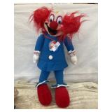 Vintage 1989 Bozo the Clown Stuffed Doll