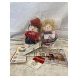 Pair of Campbells Soup Dolls - New in Packaging