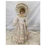 Porcelain Doll w/Stand