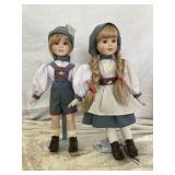 House of Lloyd Pair of Porcelain Dolls
