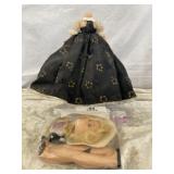 Vintage Doll on Stand - Head & Legs Detached
