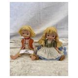 Pair of Walt Disney Pressman Toys Dolls