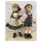 House of Lloyd Pair of Porcelain Dolls