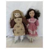 Two Porcelain Dolls