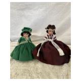 Two Madame Alexander Scarlett Dolls