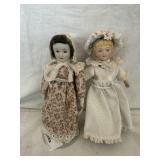2 Small China / Bisque Dolls