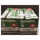 Remington 223 Ammo - 80rds. - 45gr. HP