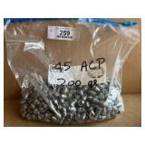 45 Acp. 200gr. Cast SWC - Approx. 11lbs.