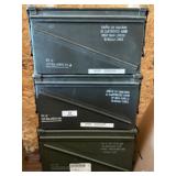 3 Ammo Cans - 40mm Linked Ammo Cans - CANS ONLY