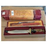 Winchester Pakka Wood Burl Bowie Knife