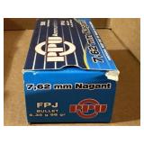 PPU 7.62mm Nagant Ammo - 43rds.