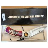 Jumbo Folding Knife w/#8 NASCAR Number
