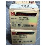 Hornady 357 Mag. Ammo - 50rds. 140gr. FTX