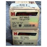 Hornady 357 Mag. Ammo - 50rds. 140gr. FTX