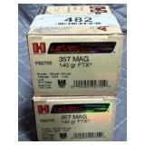 Hornady 357 Mag. Ammo - 50rds. 140gr. FTX