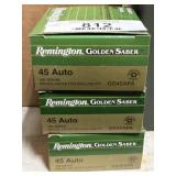 Remington 45 Acp. Golden Saber Ammo - 75rds.