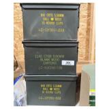 3 Ammo Cans - .50 Cal Cans - CANS ONLY