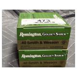 Remington 40 S&W Ammo - 50rds. 180gr. JHP