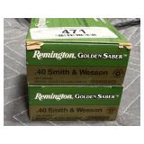 Remington 40 S&W Ammo - 50rds. 180gr. JHP